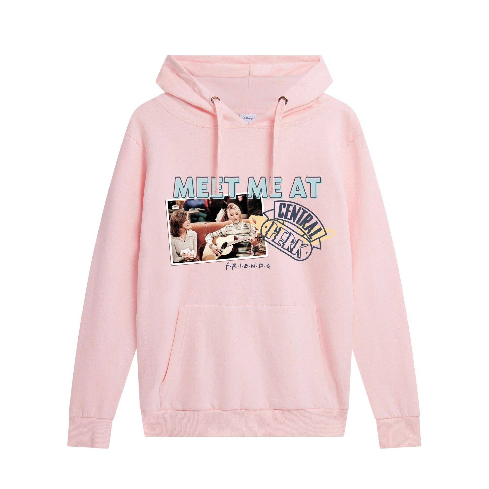 Meet Me At Central Perk Hoodie Zum Überziehen Damen Hellrosa M von Friends