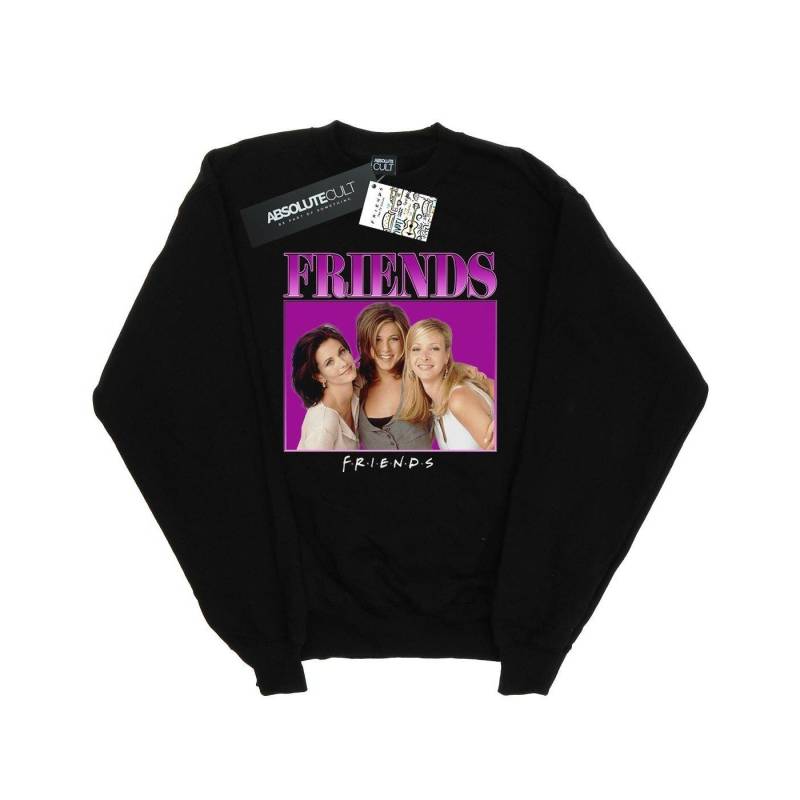 Monica Rachel Phoebe Homage Sweatshirt Jungen Schwarz 116 von Friends