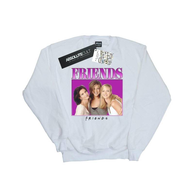 Monica Rachel Phoebe Homage Sweatshirt Jungen Weiss 128 von Friends