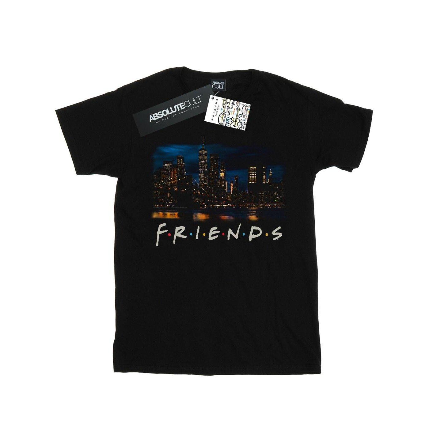 New York Skyline Photo Tshirt Damen Schwarz M von Friends