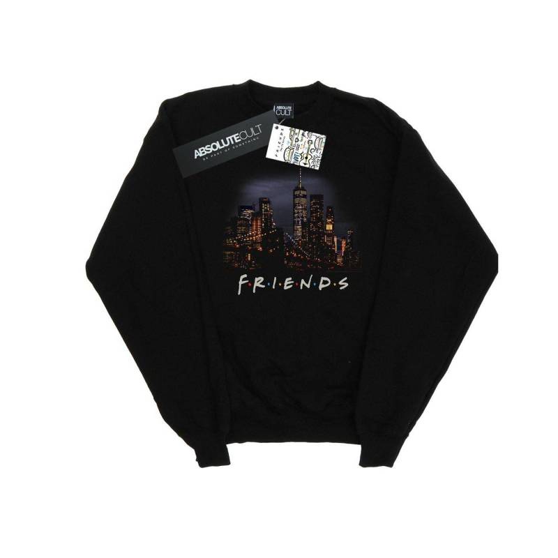 Night Skyline Sweatshirt Herren Schwarz L von Friends