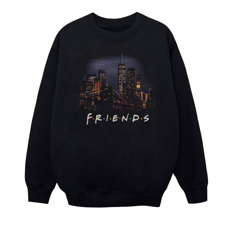 Night Skyline Sweatshirt Mädchen Schwarz 152-158 von Friends