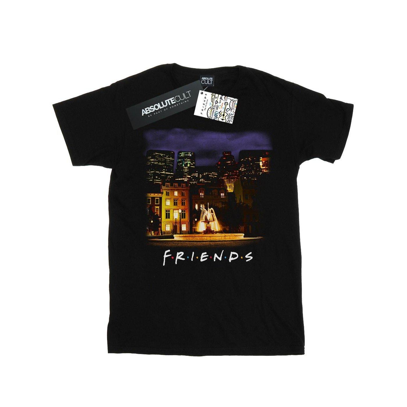 Nightime Fountain Tshirt Damen Schwarz 3XL von Friends