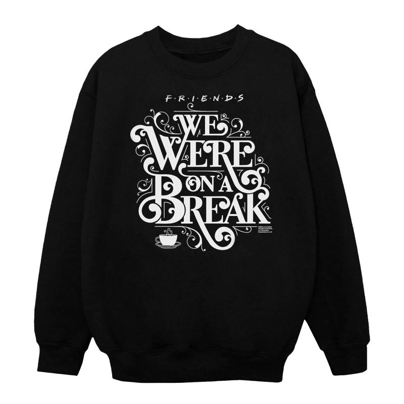 On A Break Ornamental Sweatshirt Mädchen Schwarz 116 von Friends