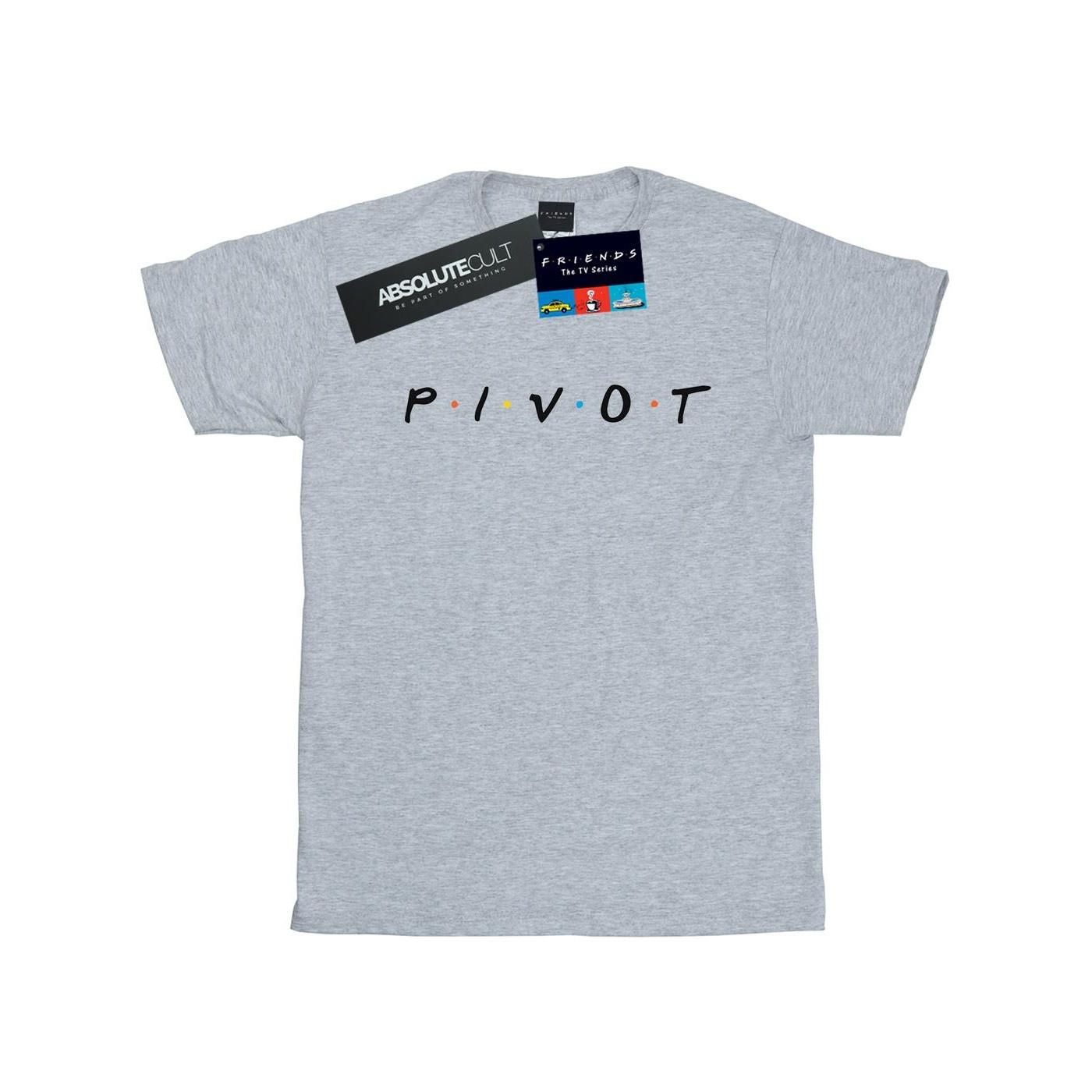 Pivot Logo Tshirt Mädchen Grau 128 von Friends