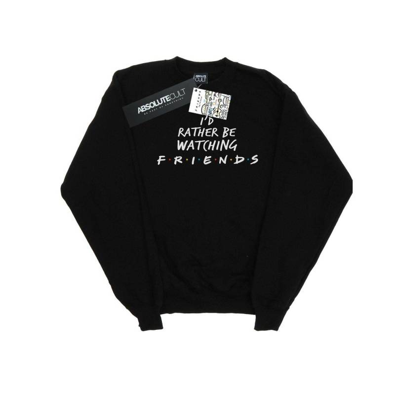 Rather Be Watching Sweatshirt Herren Schwarz XL von Friends