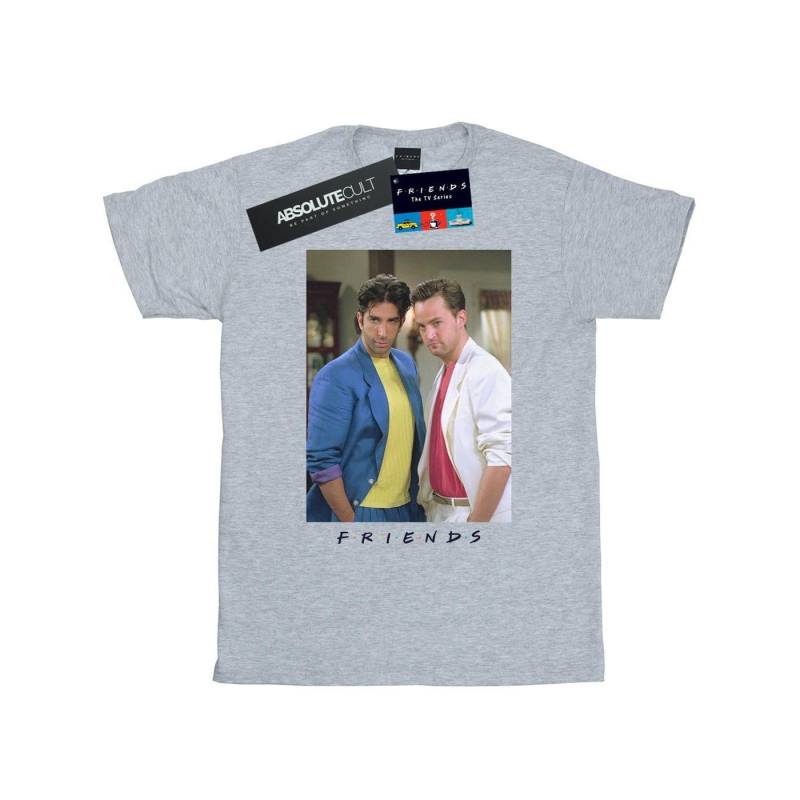 Ross And Chandler College Tshirt Herren Grau 3XL von Friends