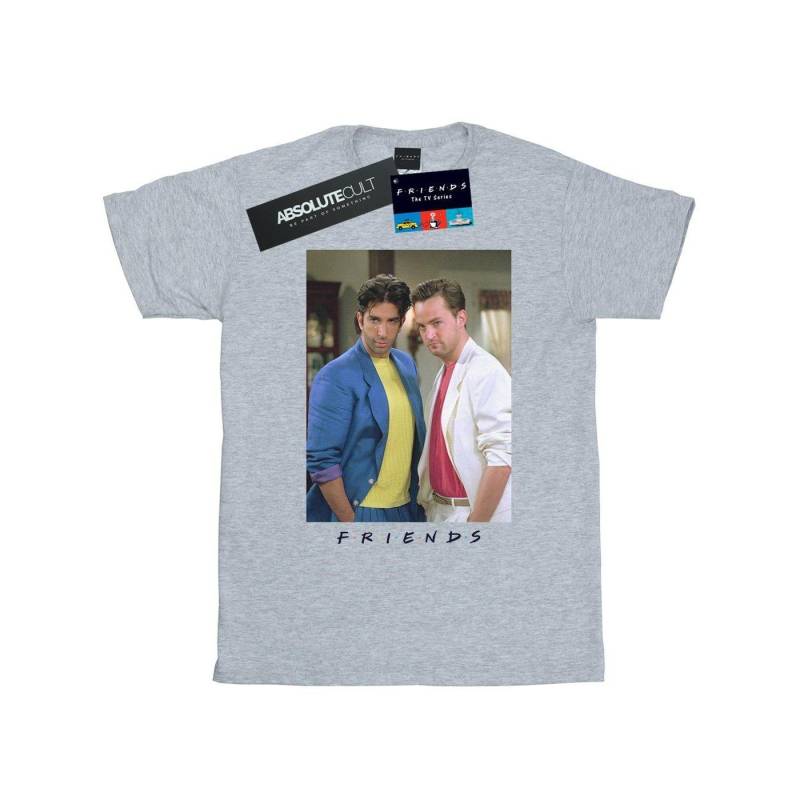 Ross And Chandler College Tshirt Mädchen Grau 116 von Friends