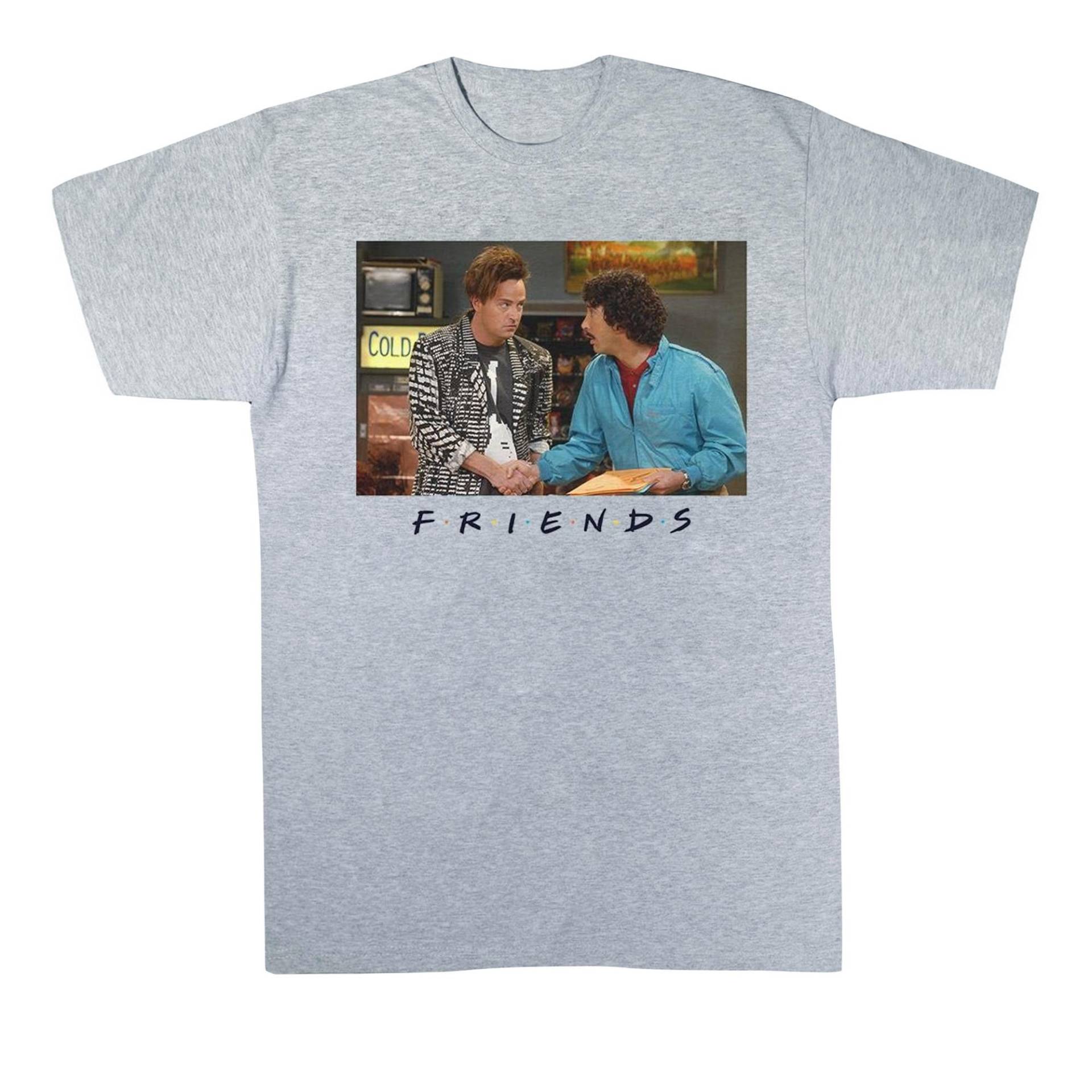 Ross And Chandler Handshake Tshirt Jungen Grau 128 von Friends