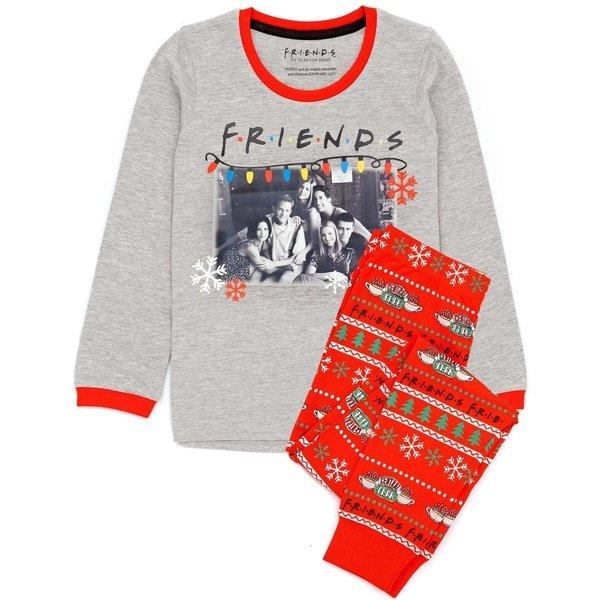 Schlafanzug Weihnachtliches Design Mädchen Grau 128 von Friends