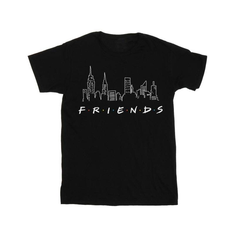 Skyline Logo Tshirt Damen Schwarz 4XL von Friends