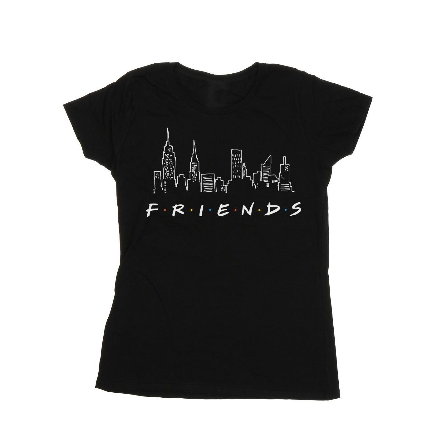 Skyline Logo Tshirt Damen Schwarz L von Friends