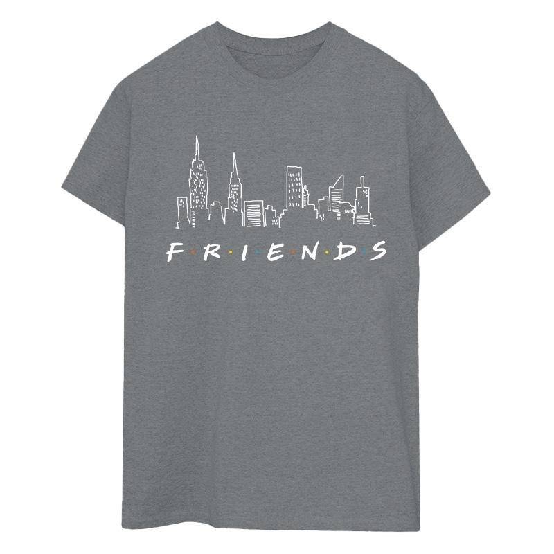 Skyline Logo Tshirt Damen Taubengrau XL von Friends