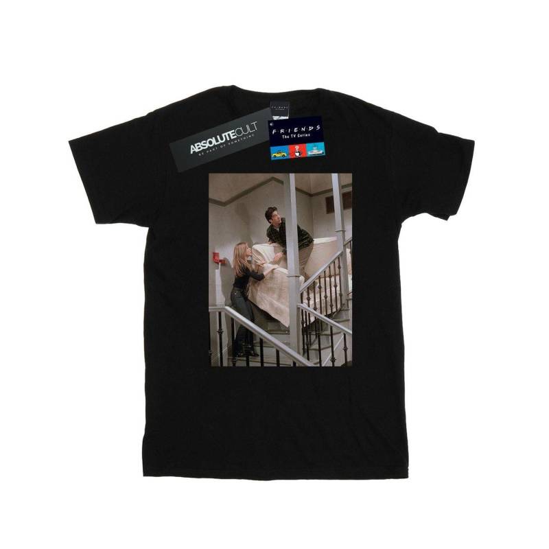 Sofa Stairs Photo Tshirt Damen Schwarz M von Friends