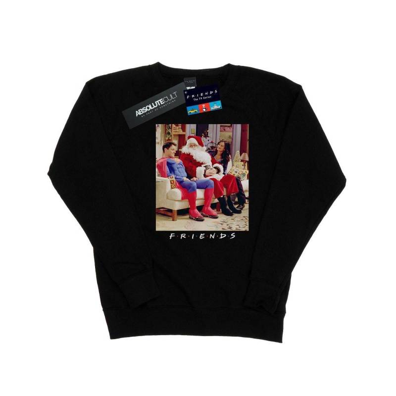 Superman And Santa Sweatshirt Damen Schwarz L von Friends