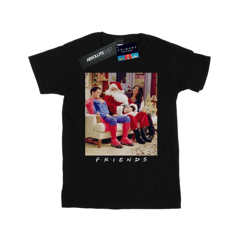 Superman And Santa Tshirt Damen Schwarz 3XL von Friends