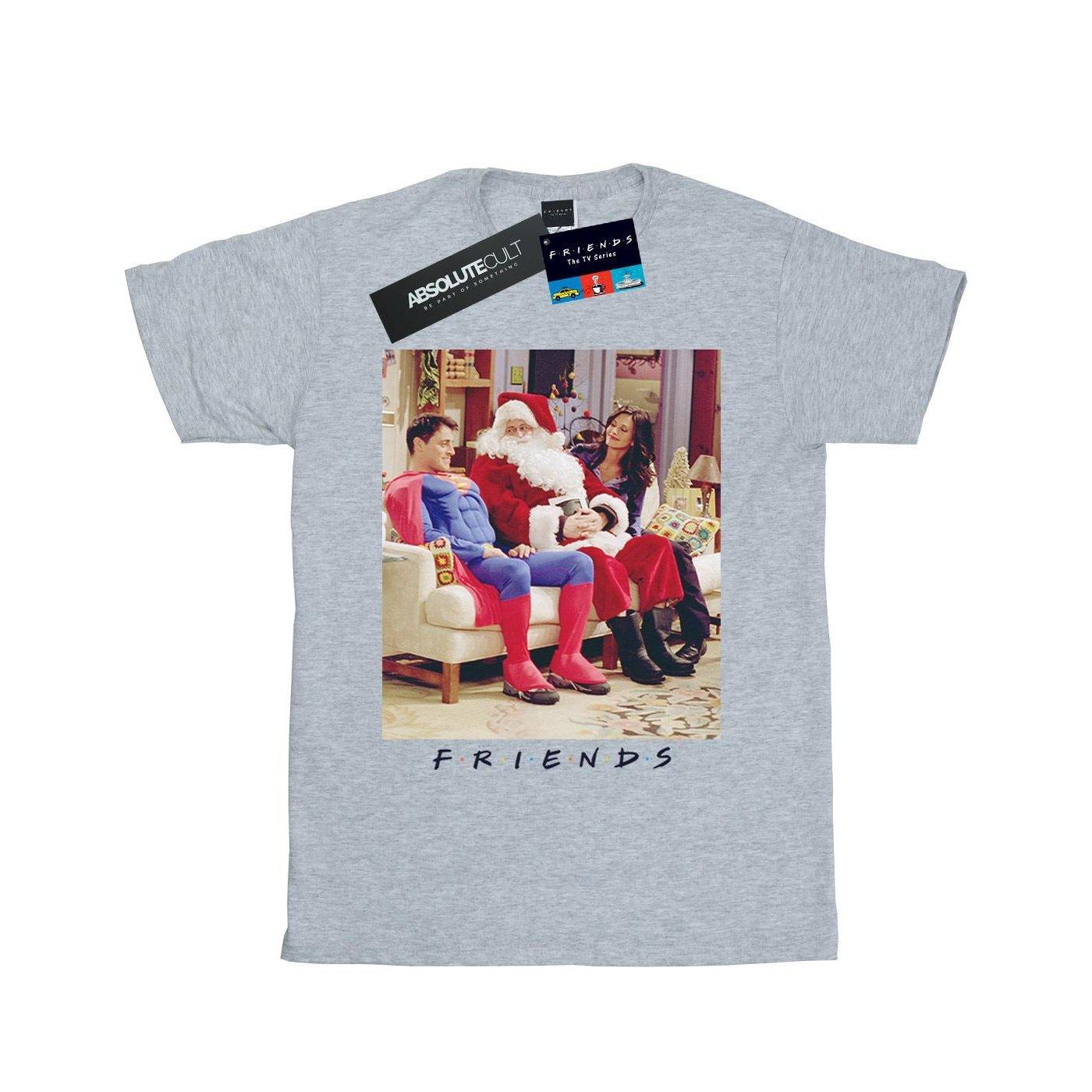 Superman And Santa Tshirt Jungen Grau 140/146 von Friends