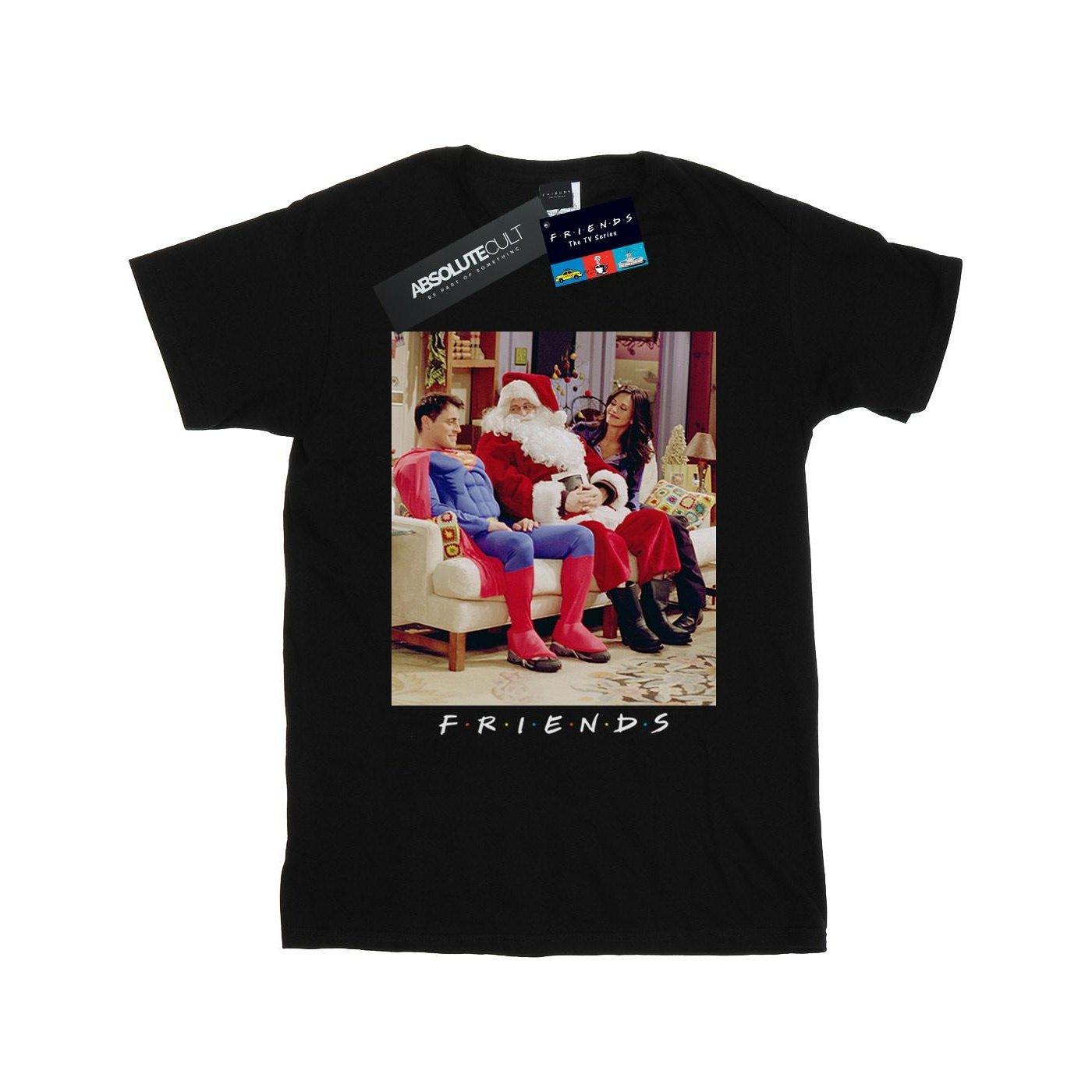 Superman And Santa Tshirt Jungen Schwarz 152-158 von Friends