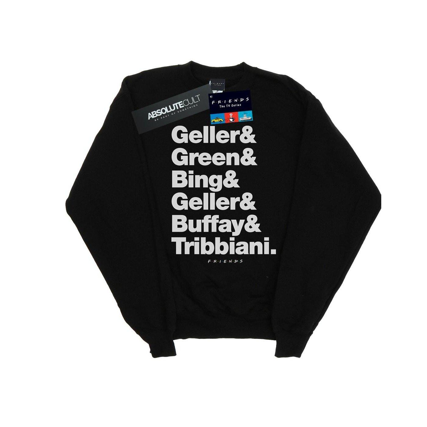 Surnames Text Sweatshirt Mädchen Schwarz 128 von Friends