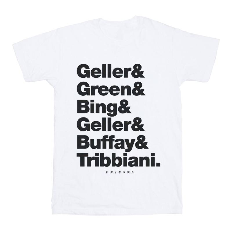 Surnames Text Tshirt Mädchen Weiss 128 von Friends