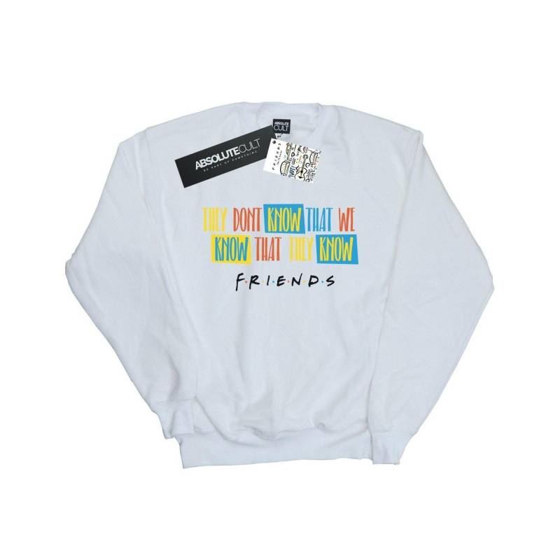 They Don't Know Script Sweatshirt Jungen Weiss 152-158 von Friends