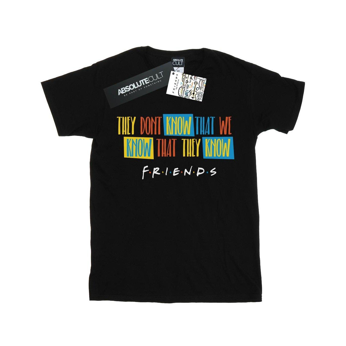 They Don't Know Script Tshirt Damen Schwarz XL von Friends