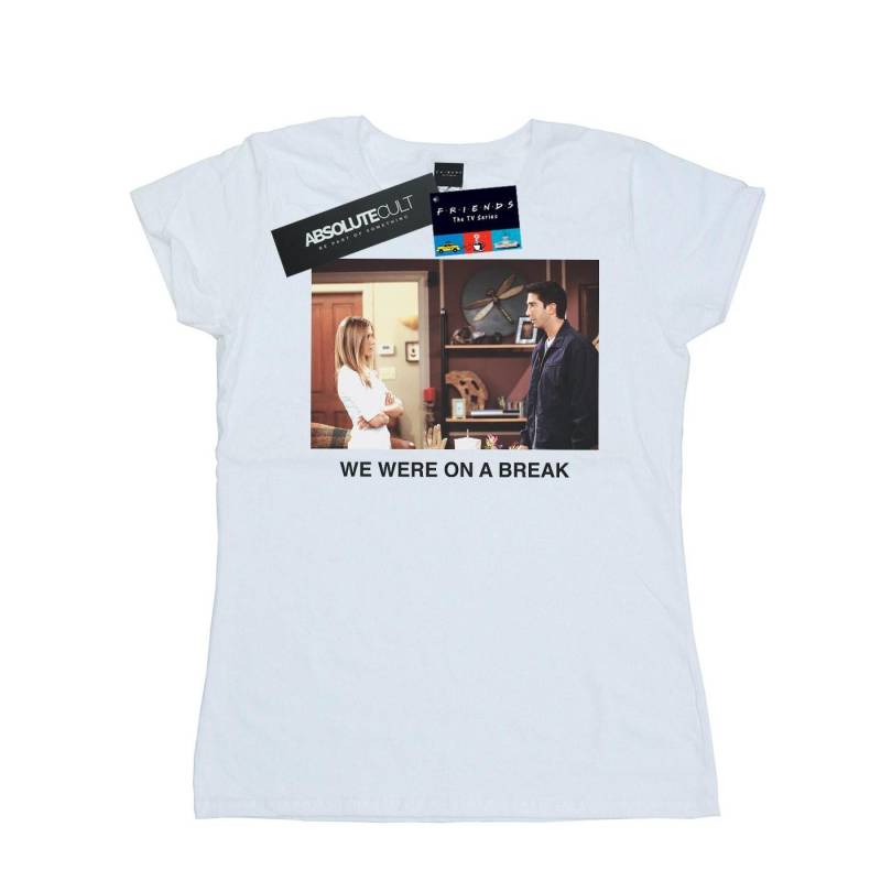 We Were On A Break Photo Tshirt Damen Weiss L von Friends