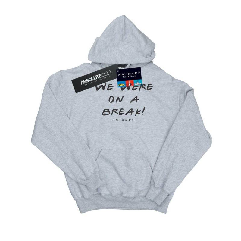 We Were On A Break Text Kapuzenpullover Herren Grau L von Friends