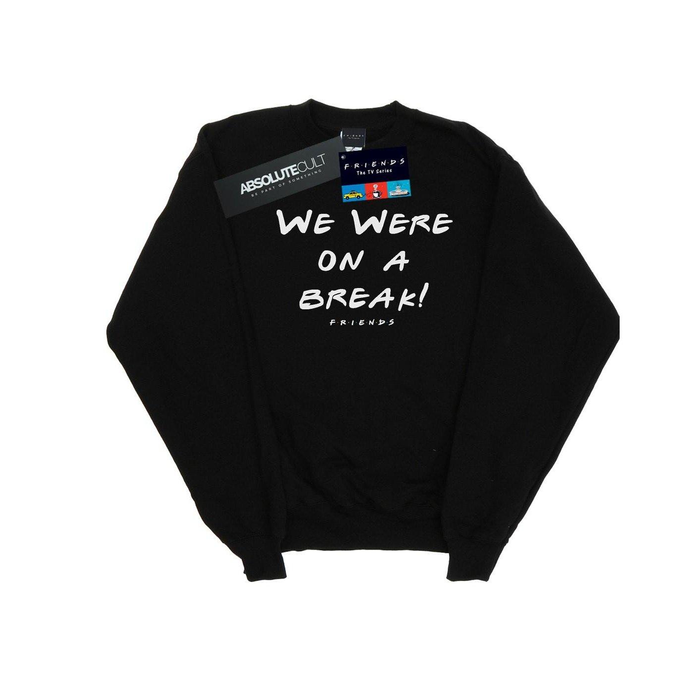 We Were On A Break Text Sweatshirt Damen Schwarz S von Friends