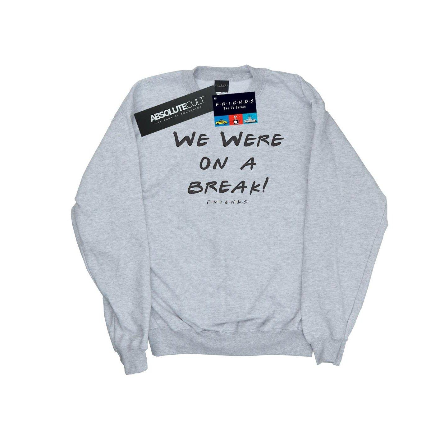 We Were On A Break Text Sweatshirt Herren Grau L von Friends