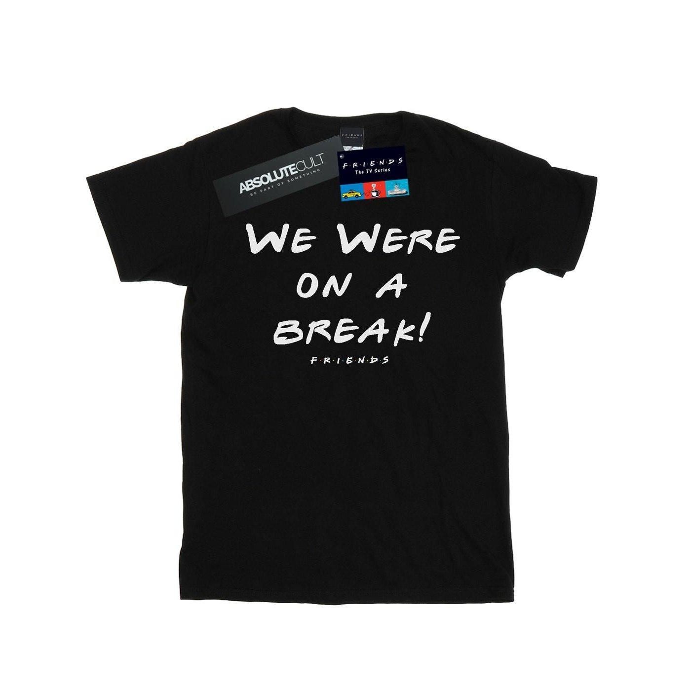 We Were On A Break Text Tshirt Damen Schwarz L von Friends