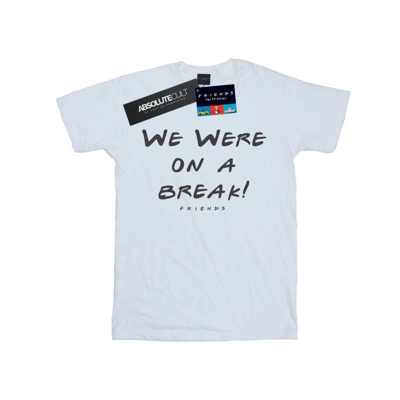 We Were On A Break Text Tshirt Herren Weiss 4XL von Friends