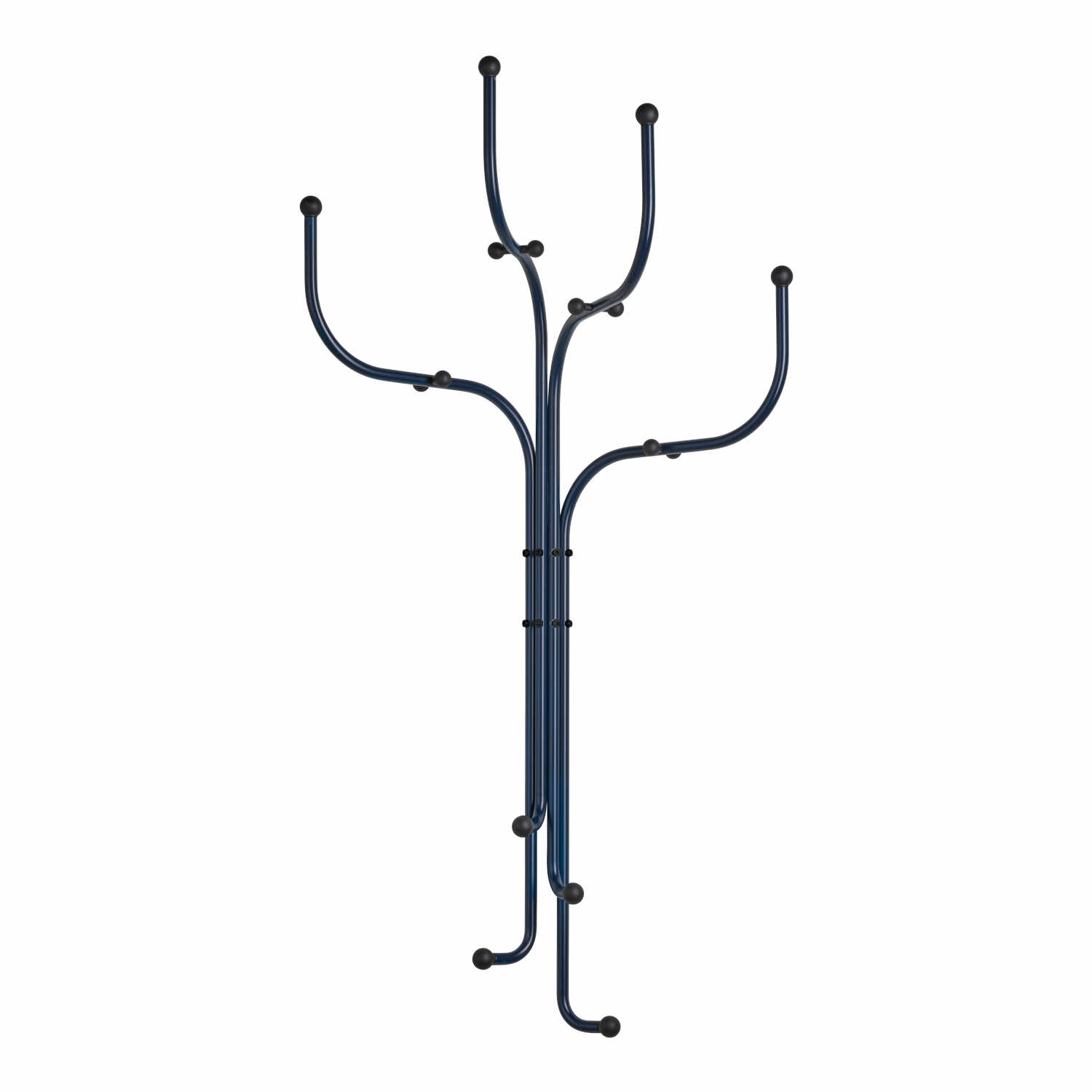 COAT TREE WALL Garderobe, Farbe dark blue / kugeln schwarz von Fritz Hansen