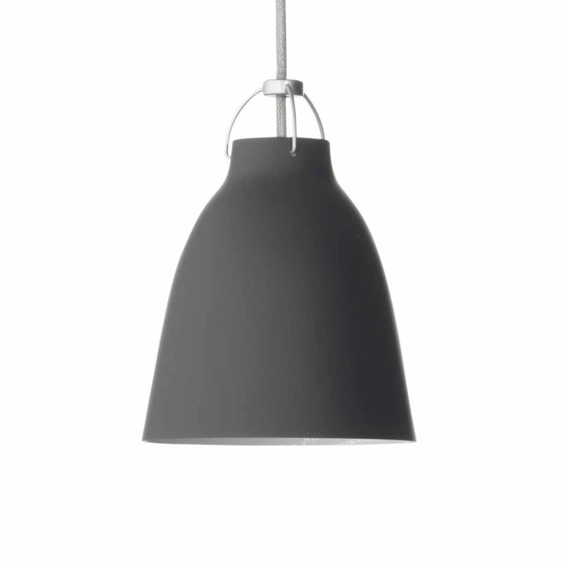 Caravaggio Matt P2 Pendelleuchte, Farbe black von Fritz Hansen