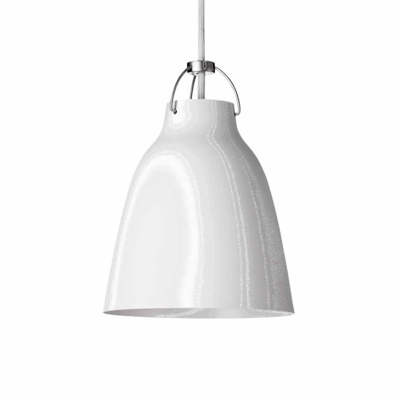 Caravaggio Matt P2 Pendelleuchte, Farbe white von Fritz Hansen