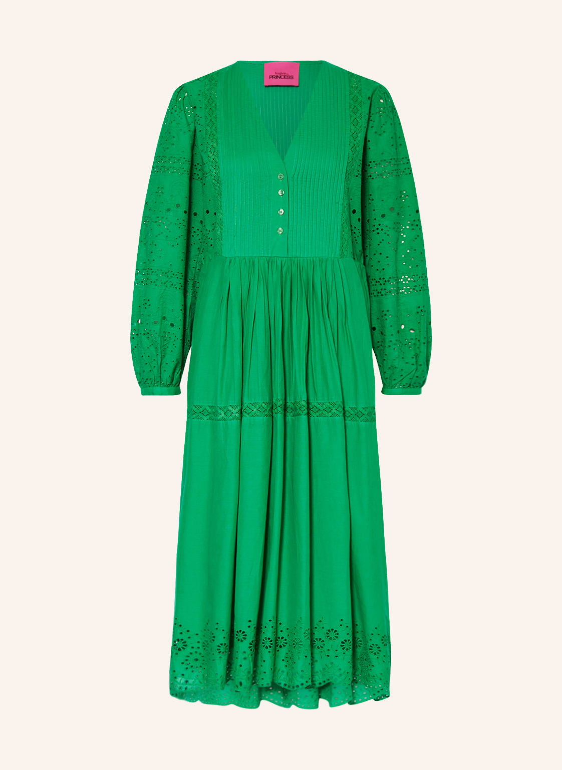 Frogbox Kleid Mit Spitze gruen Frogbox Kleid Mit Spitze gruen von FrogBox