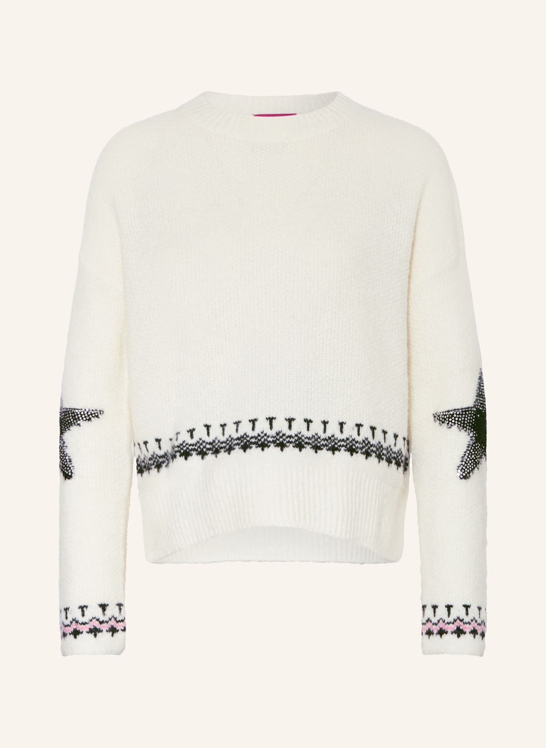 Frogbox Pullover Mit Schmucksteinen weiss Frogbox Pullover Mit Schmucksteinen weiss von FrogBox
