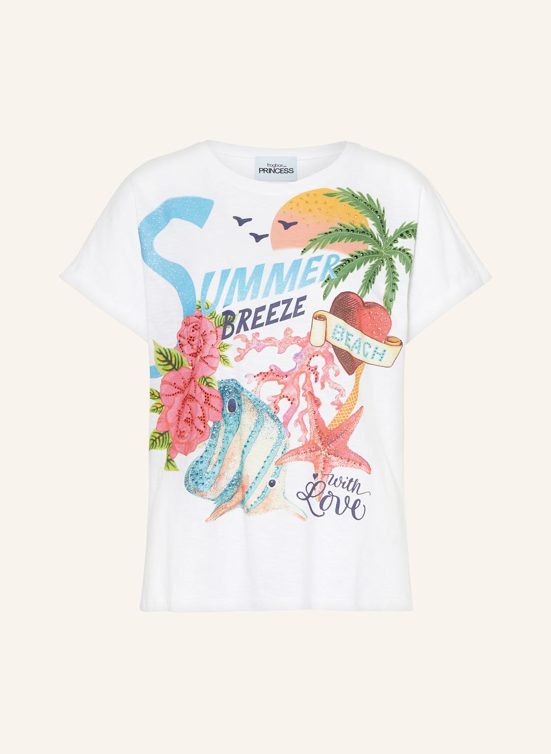 Frogbox T-Shirt Mit Schmucksteinen weiss Frogbox T-Shirt Mit Schmucksteinen weiss von FrogBox