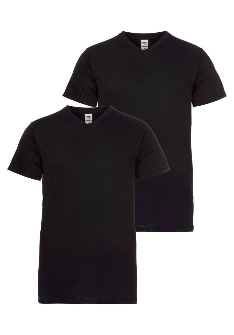 Fruit of the Loom T-Shirt, (Packung, 2 tlg.), mit V-Ausschnitt von Fruit Of The Loom