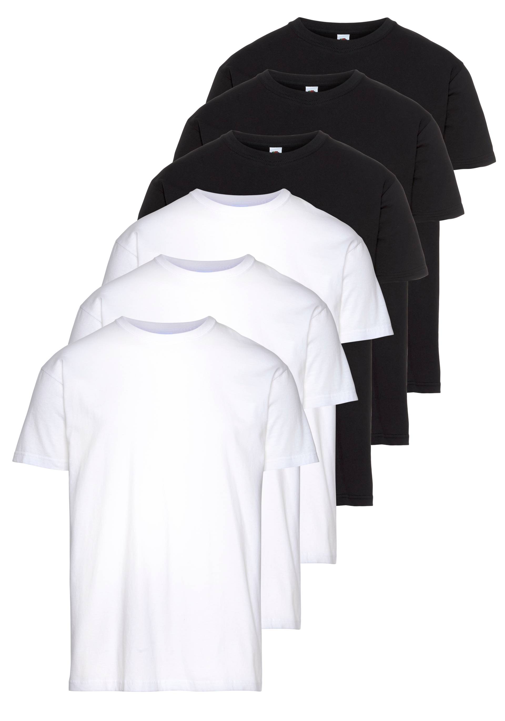 Fruit of the Loom T-Shirt », sechs Stück in unterschiedlicher Farbkomination«, mit Rundhalsausschnitt Fruit of the Loom T-Shirt », sechs Stück in unterschiedlicher Farbkomination«, mit Rundhalsausschnitt von Fruit Of The Loom