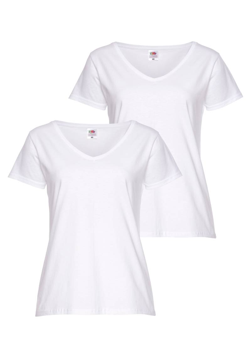 Fruit of the Loom V-Shirt »Lady-Fit Valueweight V-Neck« von Fruit Of The Loom