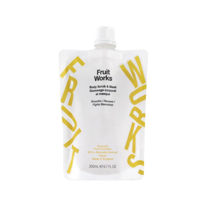 Körperpeeling Scrub Mit Aha-fruchstäure Damen  200ml von Fruit Works