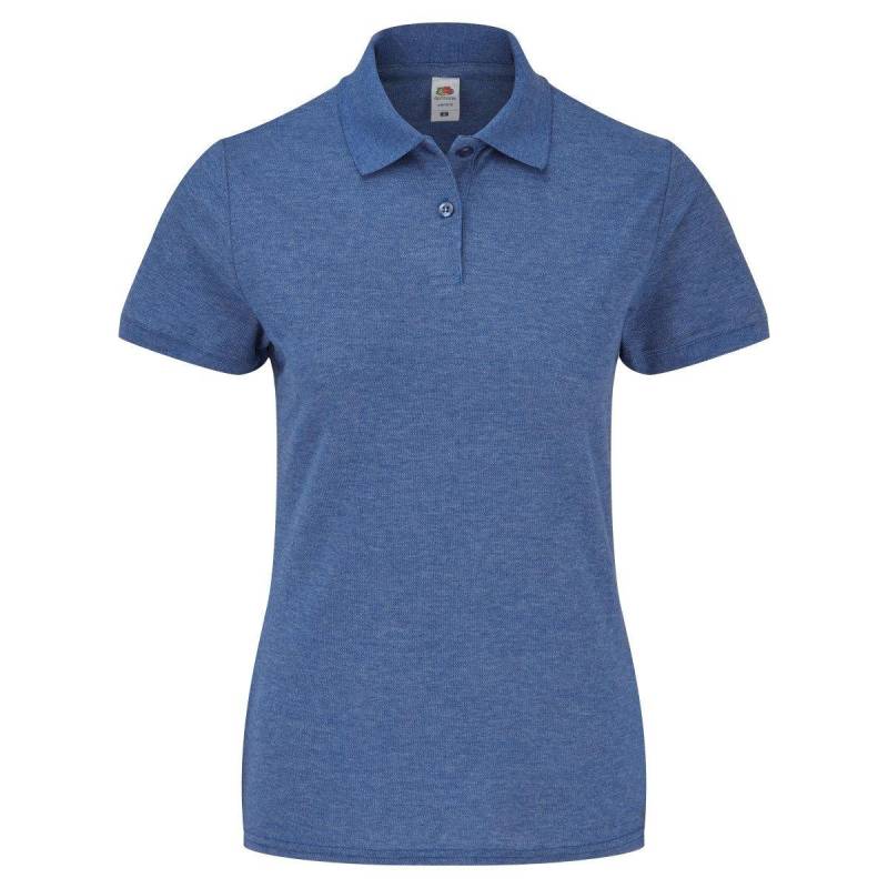 6535 Poloshirt, Kurzarm Damen Königsblau XS von Fruit of the Loom