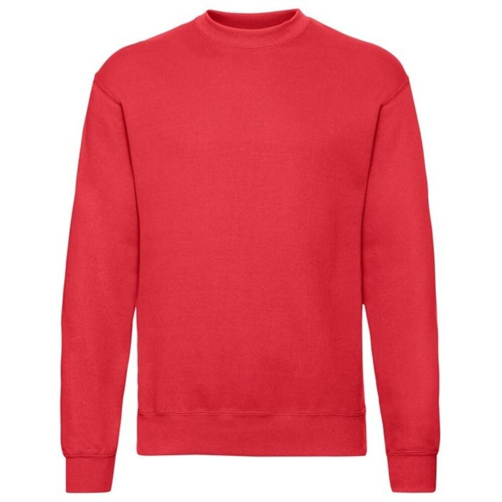 Classic 8020 Sweatshirt Herren Rot Bunt L von Fruit of the Loom