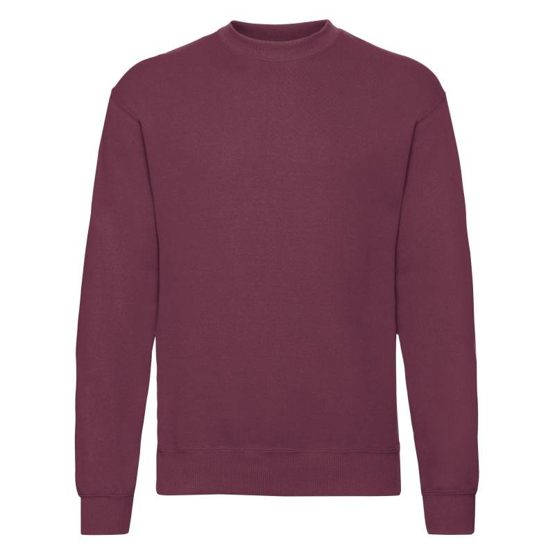 Classic 8020 Sweatshirt Herren Weinrot L von Fruit of the Loom