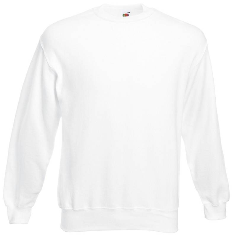 Classic 8020 Sweatshirt Herren Weiss 3XL von Fruit of the Loom