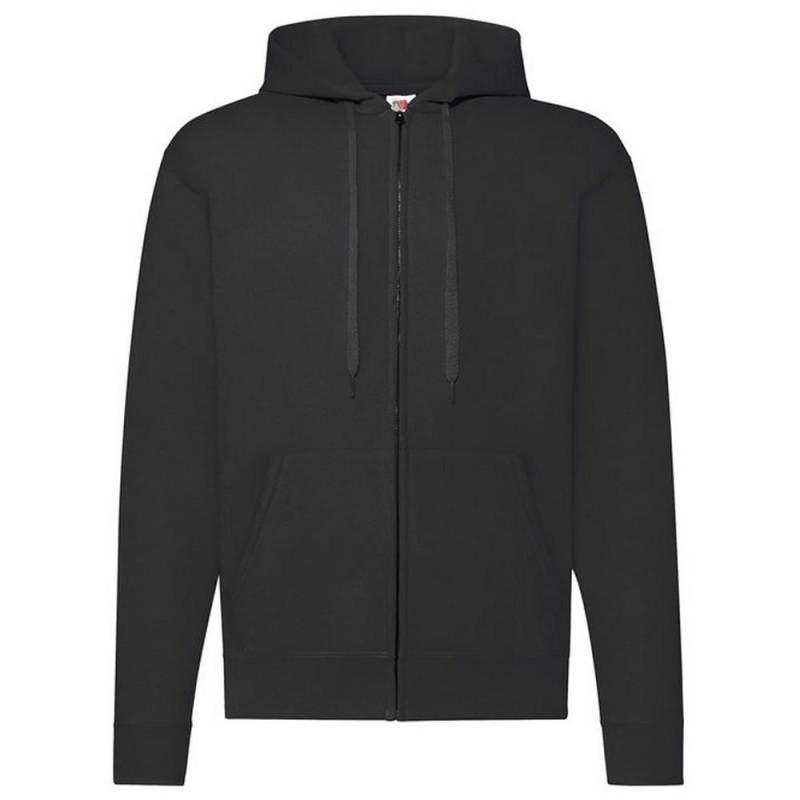 Classic Hoodie Mit Durchgehendem Reißverschluss Damen Schwarz L von Fruit of the Loom