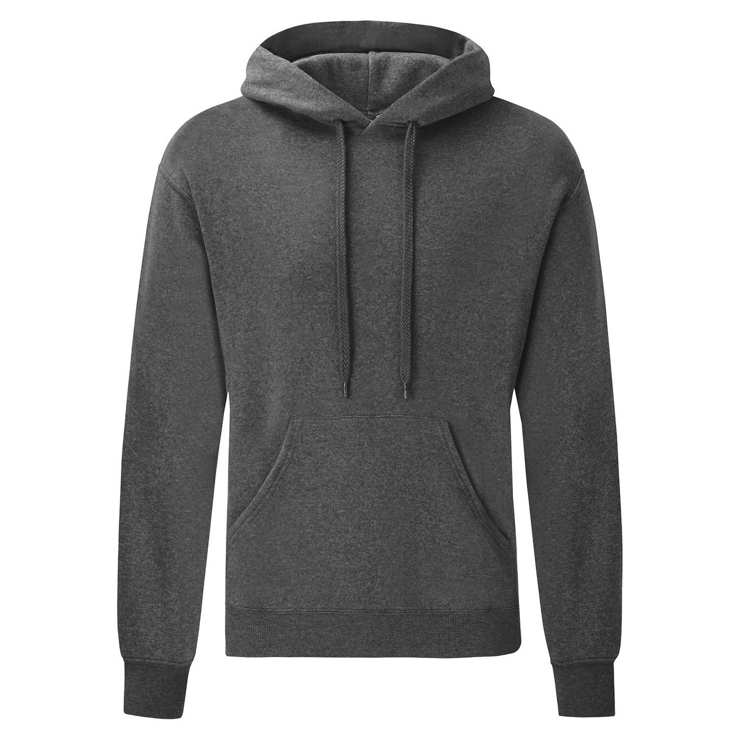 Classic Kapuzenpullover Herren Taubengrau XL von Fruit of the Loom