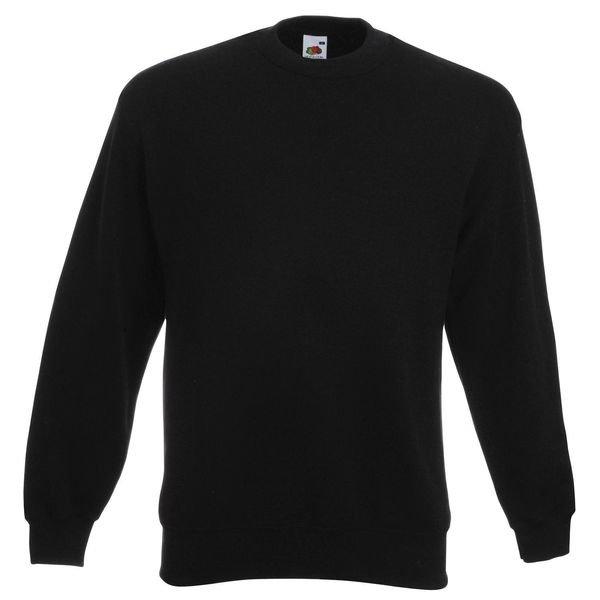 Classic Sweatshirt Herren Schwarz 5XL von Fruit of the Loom