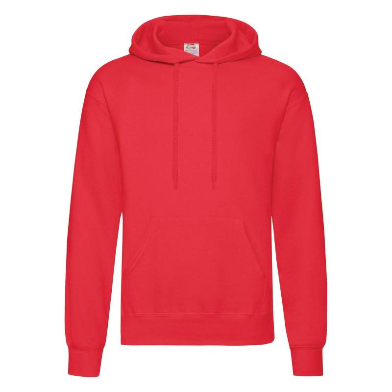 Classic Sweatshirt Mit Kapuze Damen Rot Bunt L von Fruit of the Loom